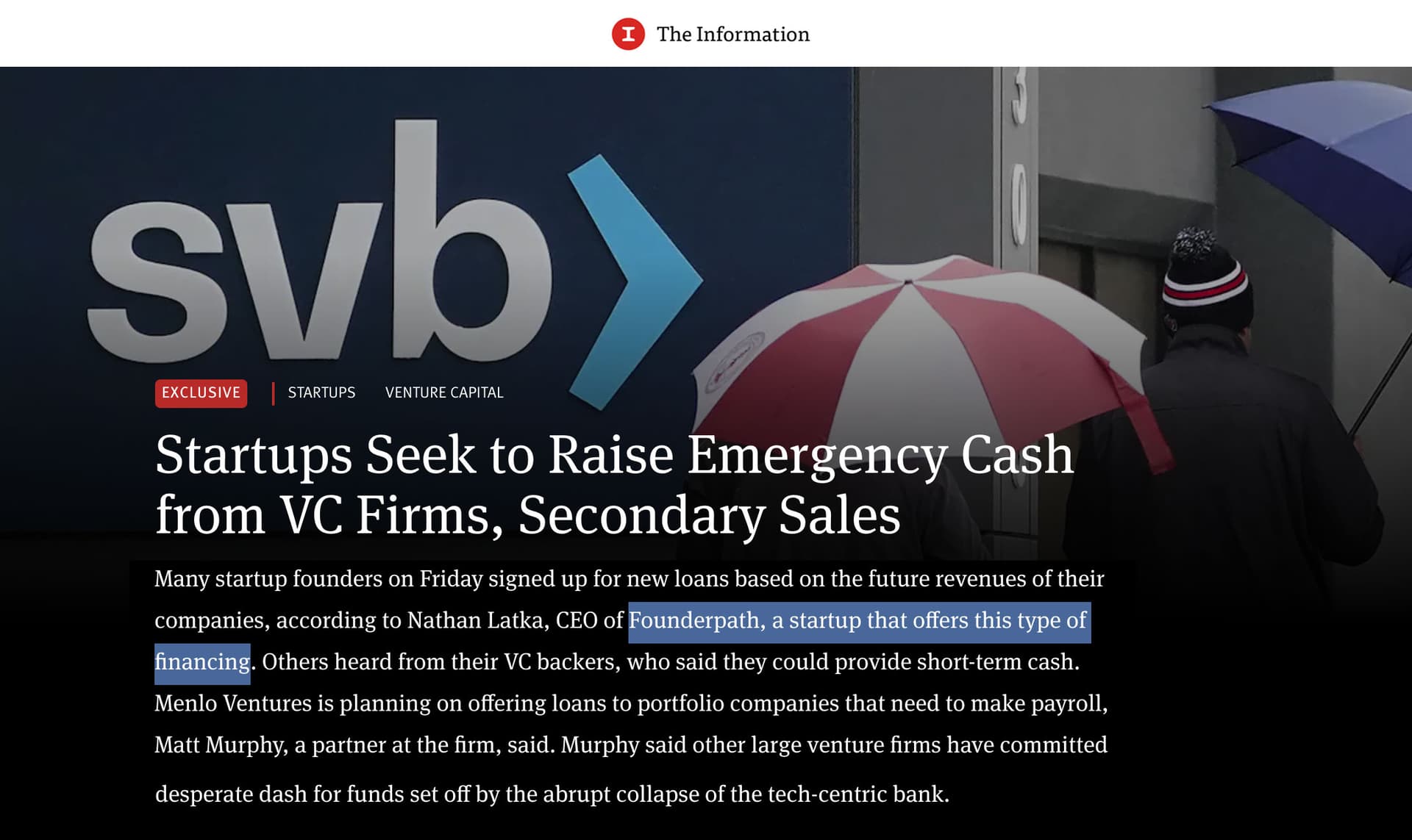 Startups Seek to Raise Emergency Cash from VC Firms, Secondary Sales