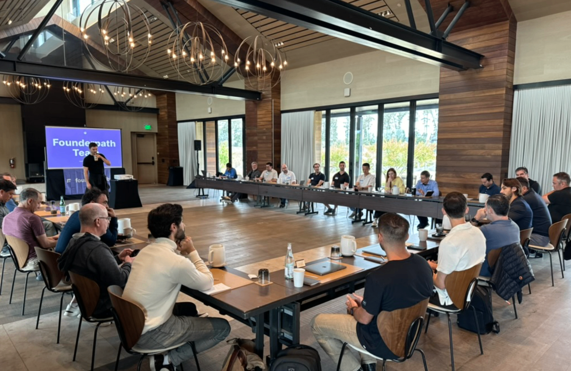 Founderpath Tech boardroom session with entrepreneurs