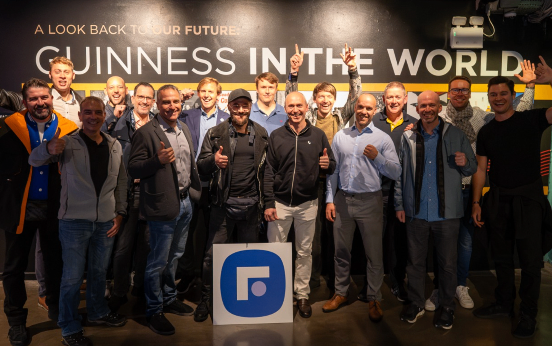 CEOs and founders gathering at Guinness indoor mastermind event
