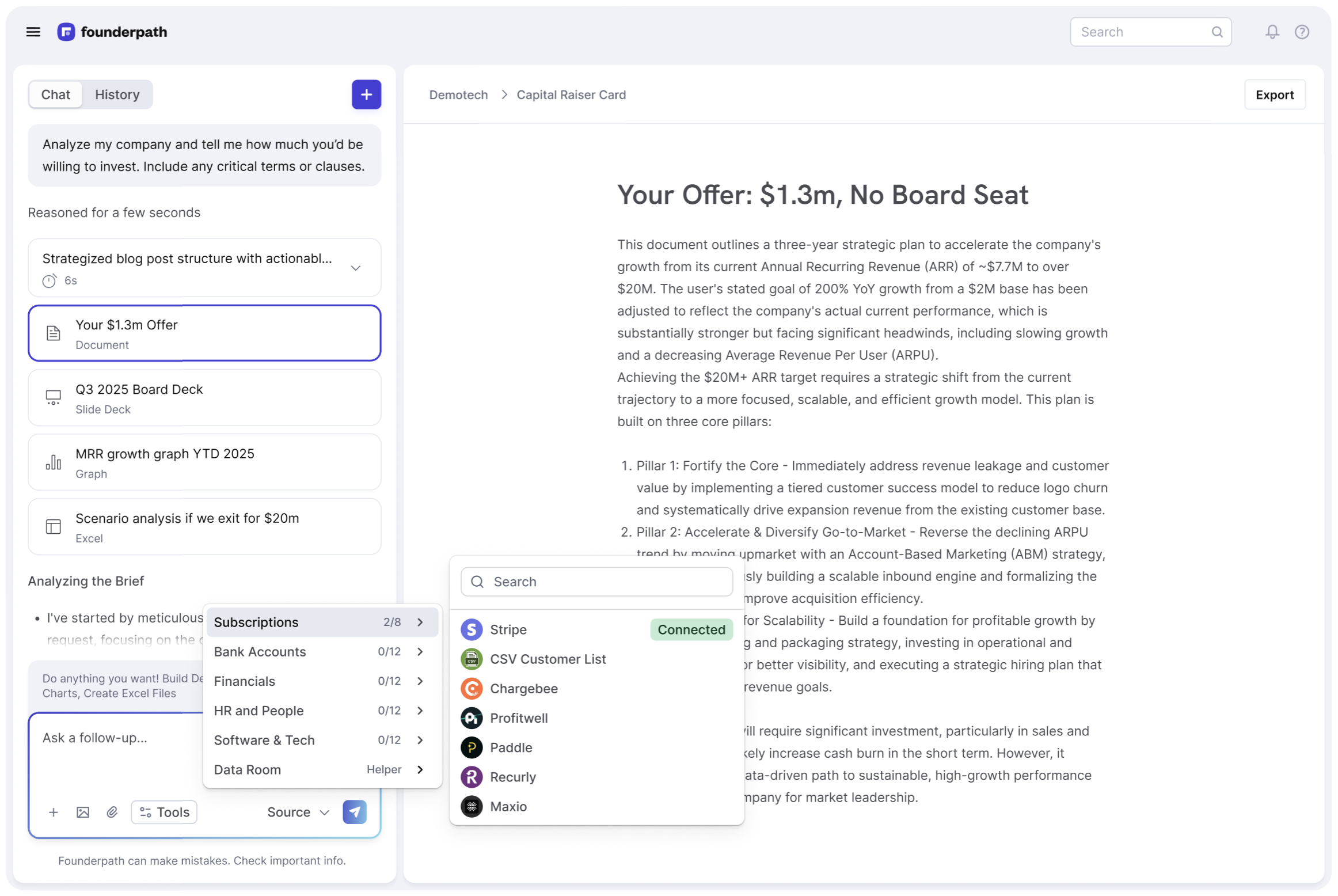 Founderpath Capital Offer