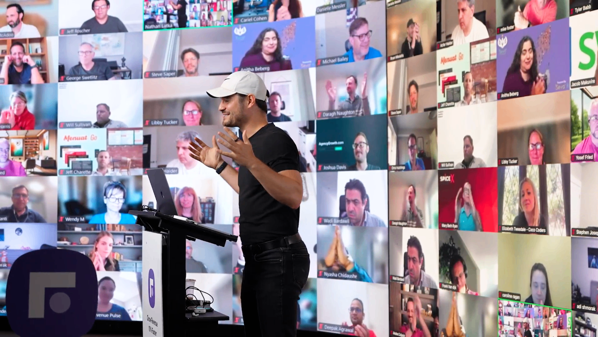 Studio presentation environment with virtual attendees